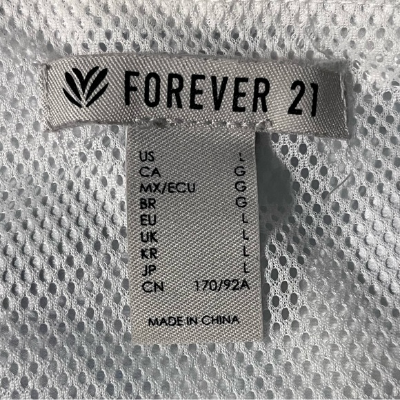 Forever 21 Brand, Zip-Up Hooded Windbreaker, Size L, Women - Picture 3 of 4